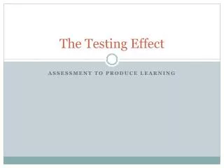 the testing effect