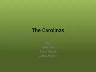 The Carolinas