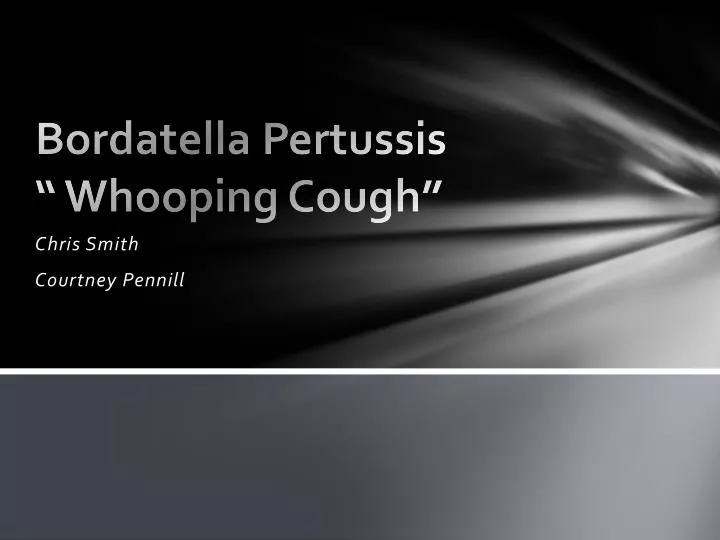 bordatella pertussis whooping cough
