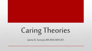 Caring Theories