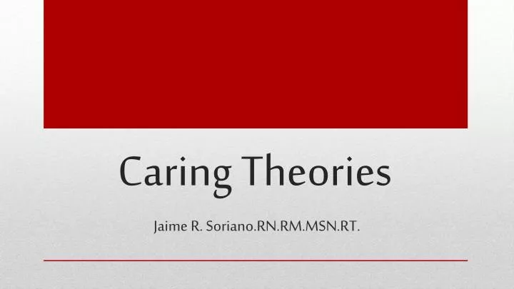 caring theories