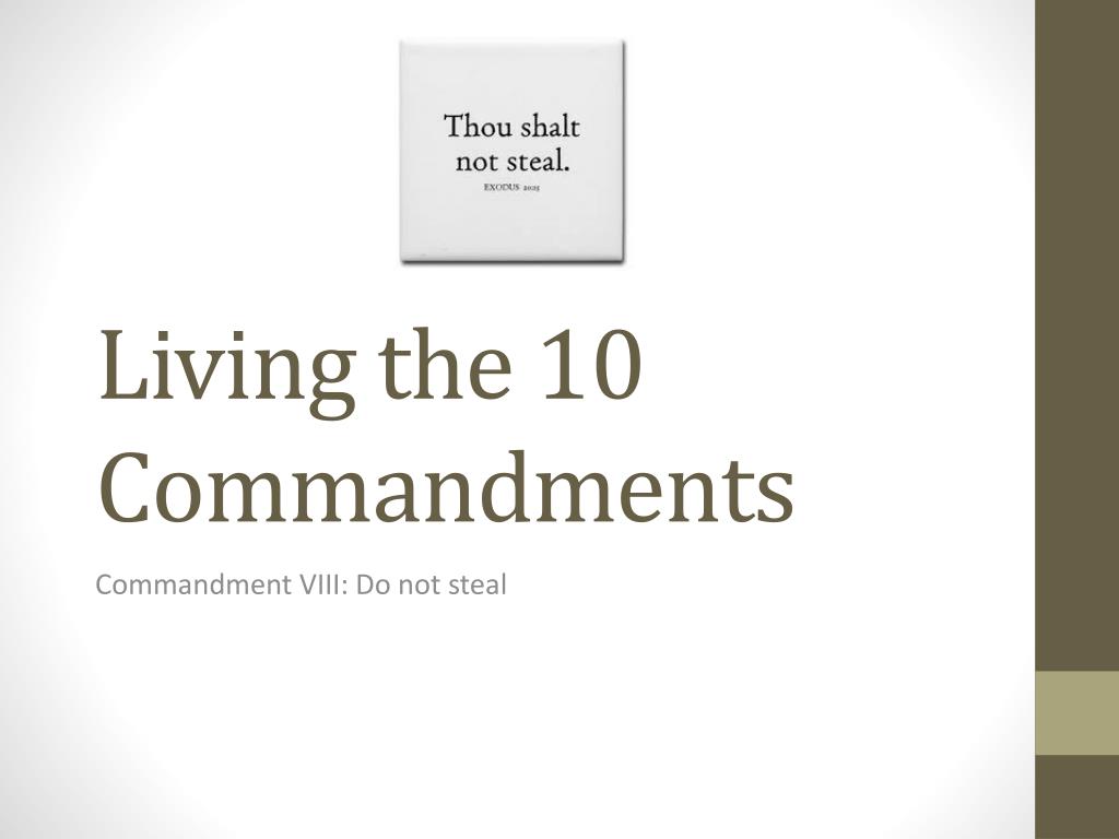 PPT - Living the 10 Commandments PowerPoint Presentation, free download ...