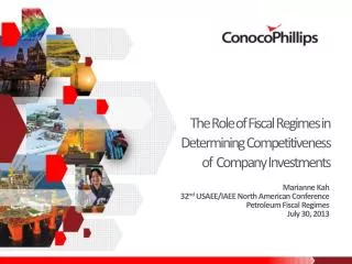 The Role of Fiscal Regimes in Determining Competitiveness of Company Investments