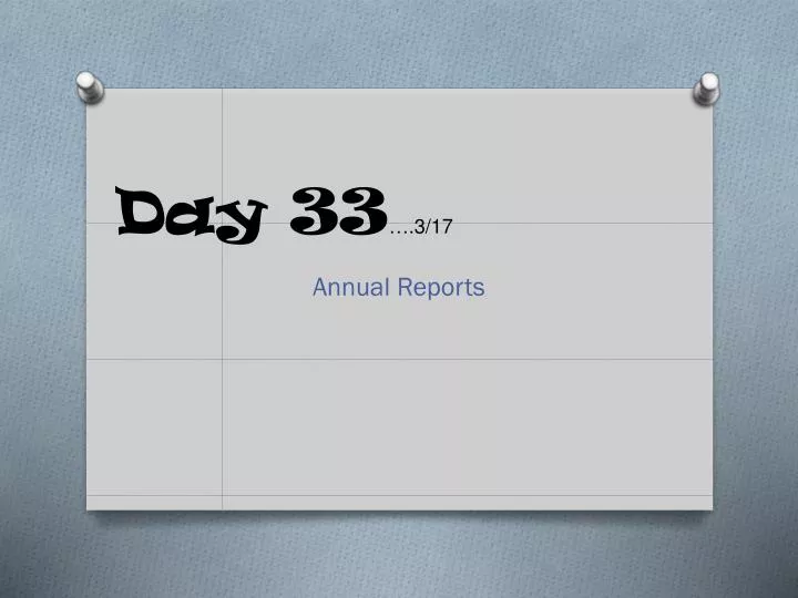 day 33 3 17