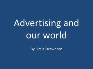 Advertising and our world