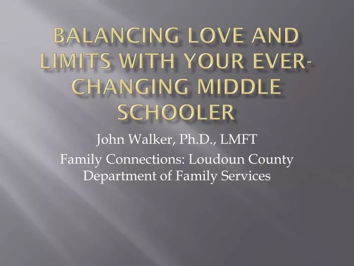 balancing love and limits with your ever changing middle schooler