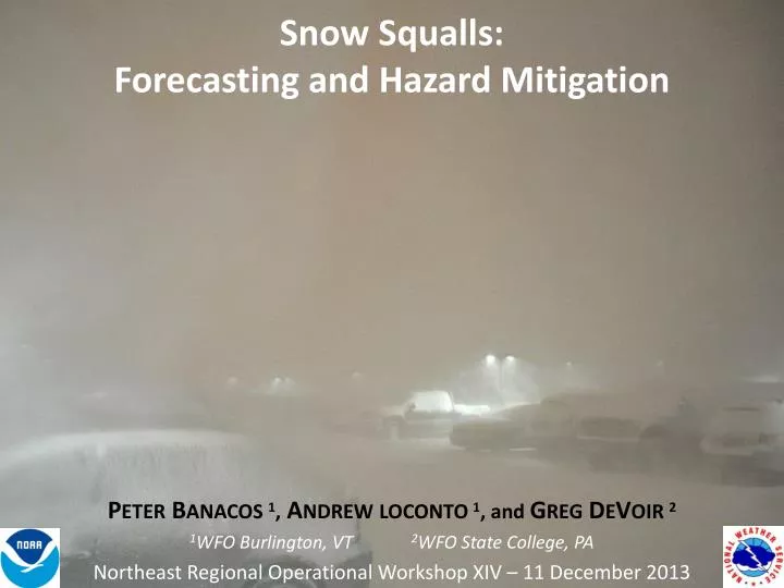 snow squalls forecasting and hazard mitigation