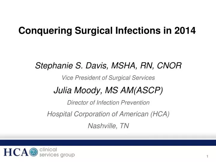 conquering surgical infections in 2014