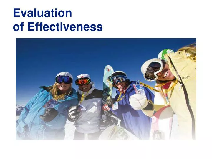 evaluation of effectiveness