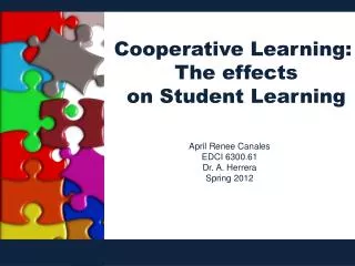 Cooperative Learning: The effects on Student Learning