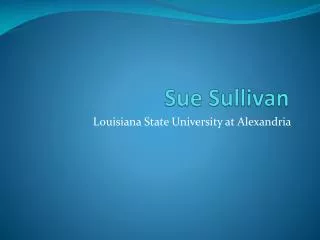 Sue Sullivan