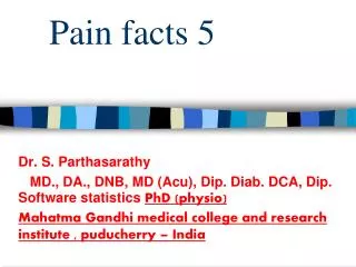 Pain facts 5