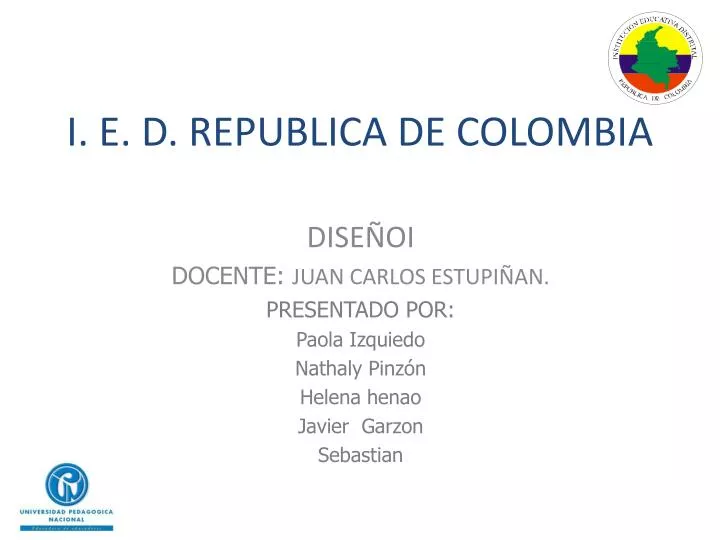 i e d republica de colombia