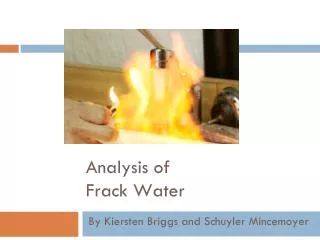 Analysis of Frack Water