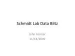 Schmidt Lab Data Blitz - slide 1