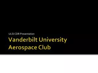 Vanderbilt University Aerospace Club