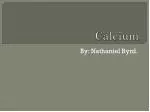 Calcium - slide 1