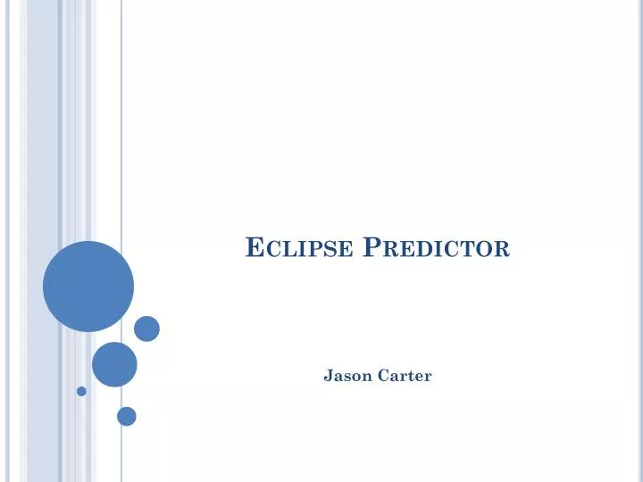 eclipse predictor