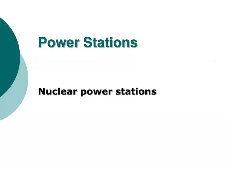 power stations