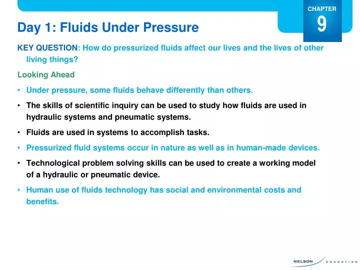 day 1 fluids under pressure