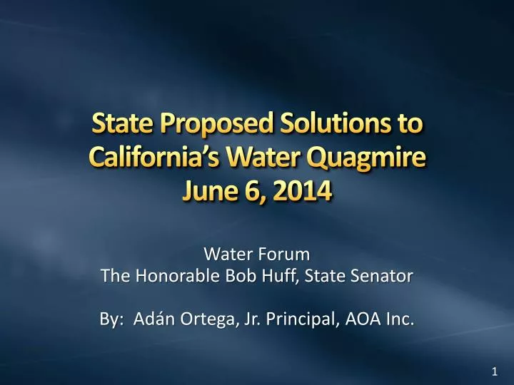 state proposed solutions to california s water quagmire june 6 2014