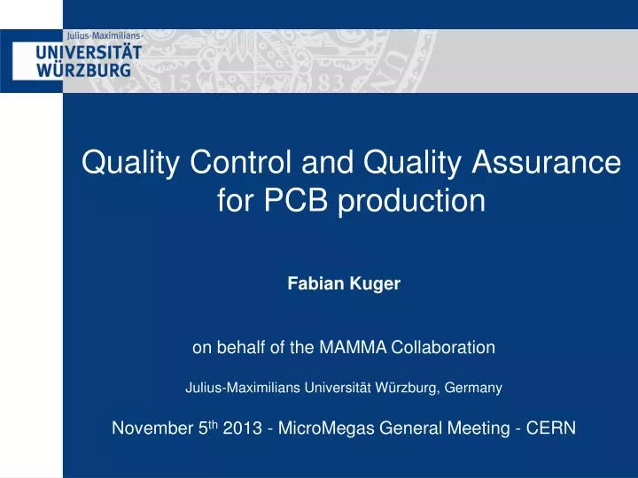 quality control and quality assurance for pcb production