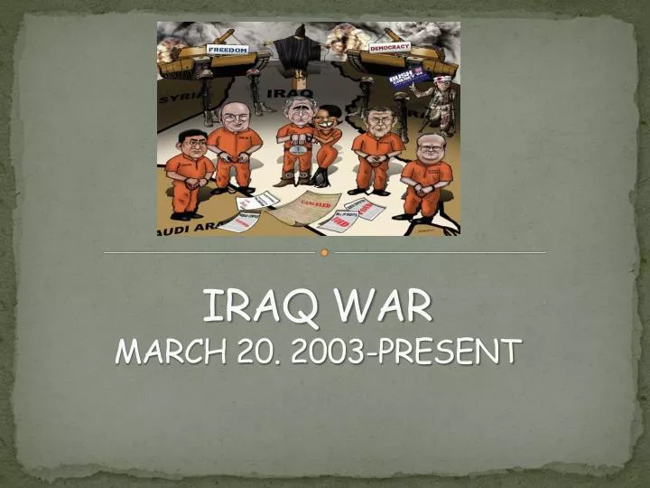 iraq war march 20 2003 present