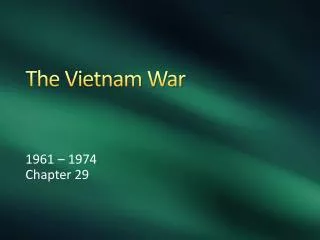 The Vietnam War