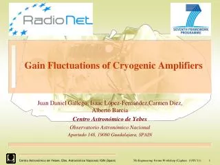 Gain Fluctuations of Cryogenic Amplifiers