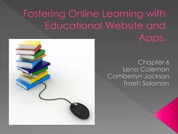 fostering online learning with educational website and apps