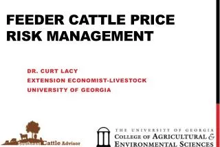 Feeder Cattle Price Risk Management