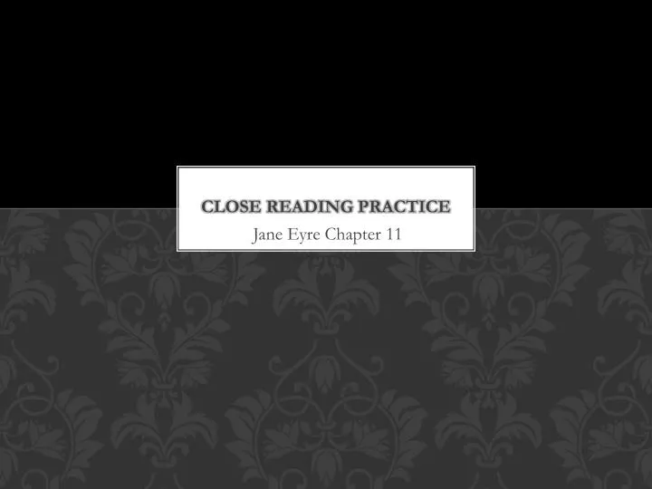 close reading practice
