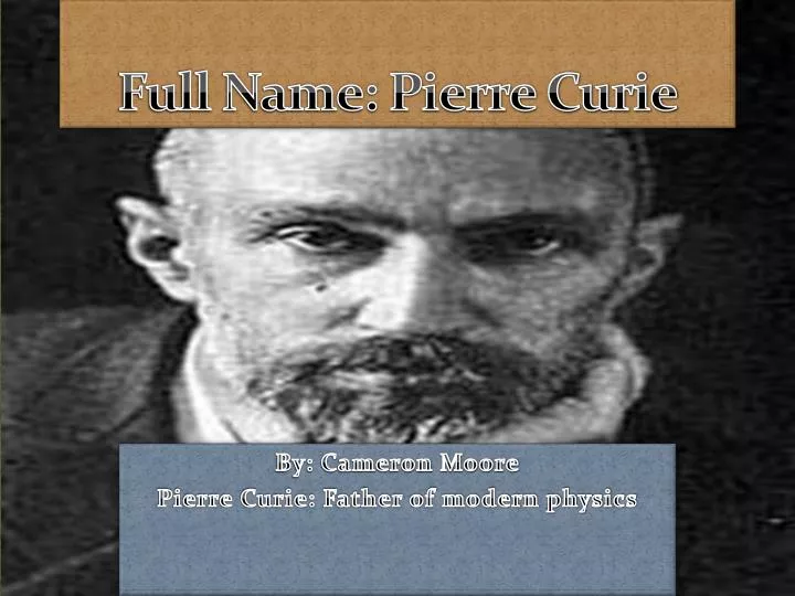 full name pierre curie