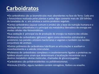 carboidratos