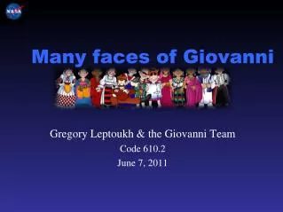 Many faces of Giovanni