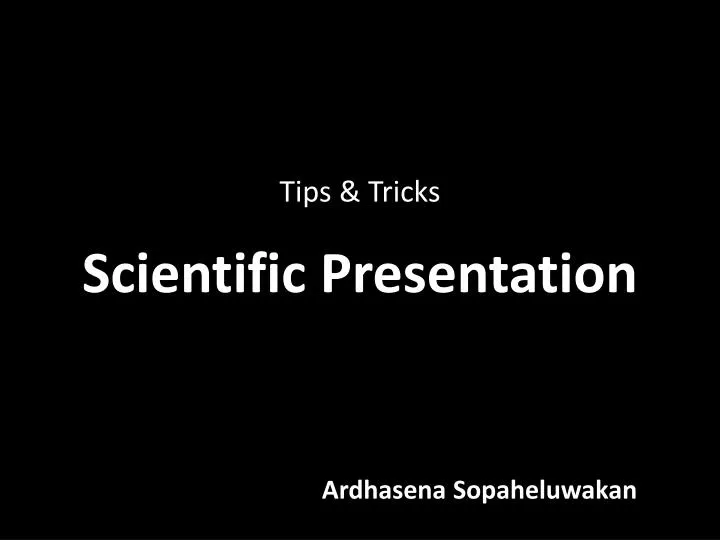 scientific presentation