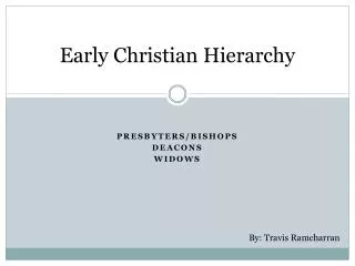 Early Christian Hierarchy