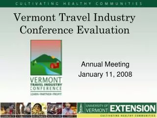 Vermont Travel Industry Conference Evaluation