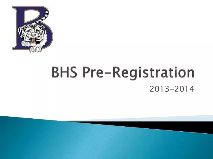 bhs pre registration