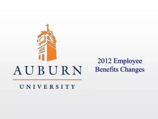 2012 Employee Benefits Changes
