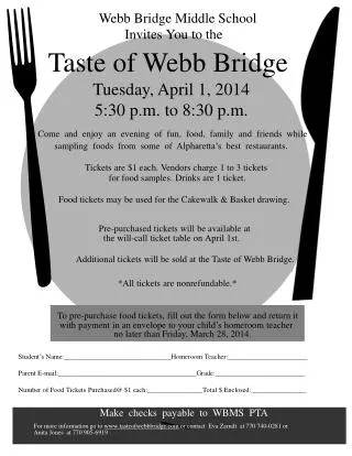 Taste of Webb Bridge