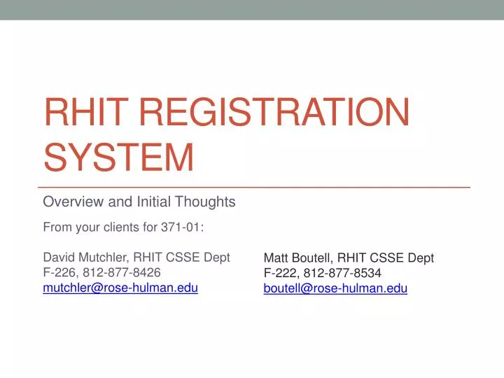 rhit registration system