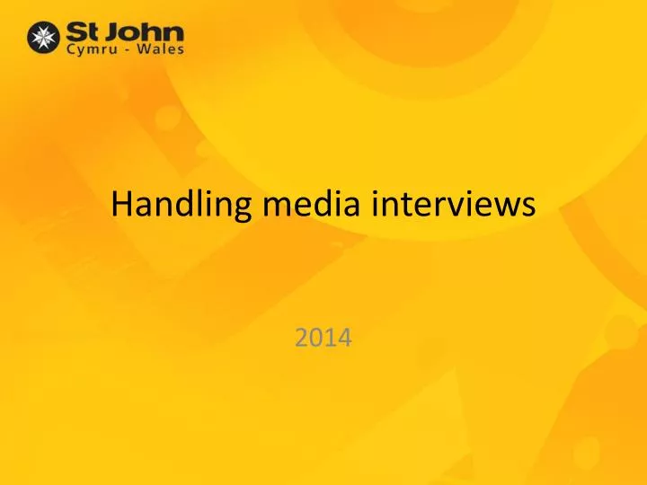 handling media interviews