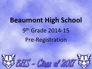 Beaumont High School