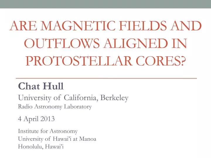 are magnetic fields and outflows aligned in protostellar cores
