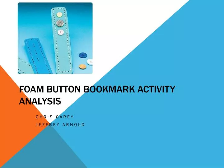 foam button bookmark activity analysis