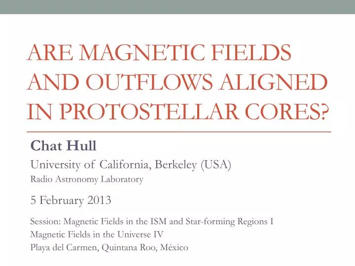 are magnetic fields and outflows aligned in protostellar cores