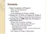 Schedule - slide 1