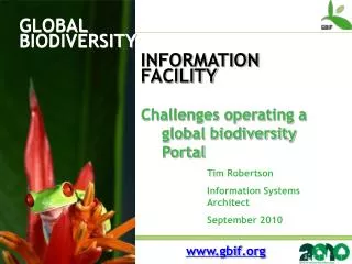 GLOBAL BIODIVERSITY