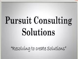 Pursuit Consulting Solutions